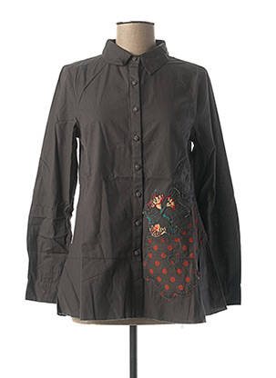 Chemisier manches longues manches longues gris RHUM RAISIN femme