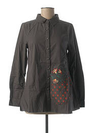Chemisier manches longues manches longues gris RHUM RAISIN femme