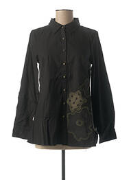 Chemisier manches longues manches longues noir RHUM RAISIN femme