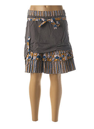 Jupe courte coupe évasée gris RHUM RAISIN femme