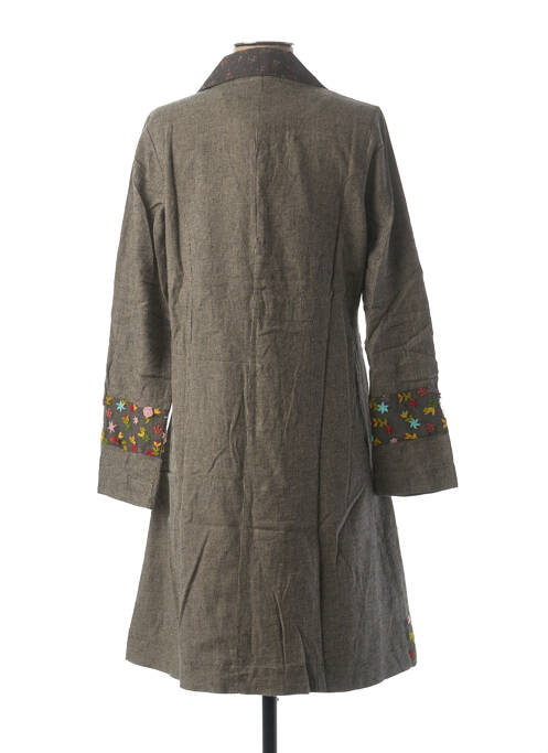 Manteau long noir RHUM RAISIN pour femme