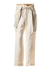 Pantalon droit beige TWINSET pour femme seconde vue