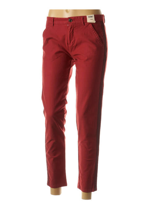 Pantalon 7/8 rouge REIKO pour femme