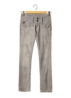 Pantalon slim taille basse taille basse gris LOIS femme