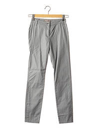 Pantalon slim tissage popeline taille normale gris SANDWICH femme