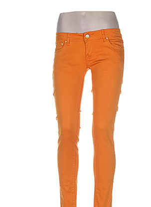 Pantalon slim orange EVADOR'S pour femme