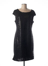 Robe mi-longue sans manche sans manche noir QUATTRO femme