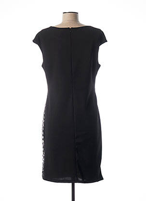 Robe mi-longue sans manche sans manche noir QUATTRO femme