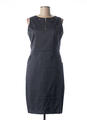 Robe mi-longue sans manche sans manche bleu QUATTRO femme