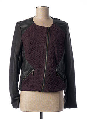 Veste casual col rond violet QUATTRO femme