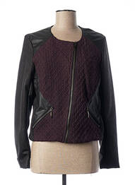 Veste casual col rond violet QUATTRO femme
