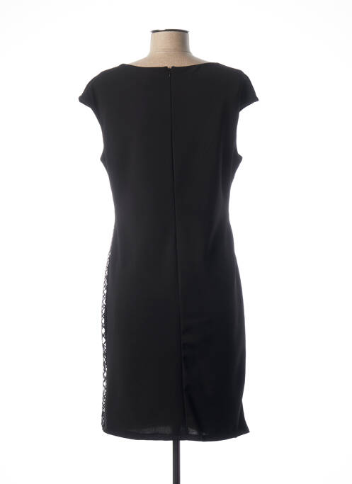 Robe mi-longue sans manche sans manche noir QUATTRO femme