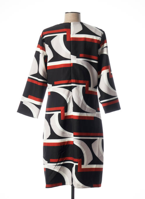 Robe mi-longue noir QUATTRO pour femme