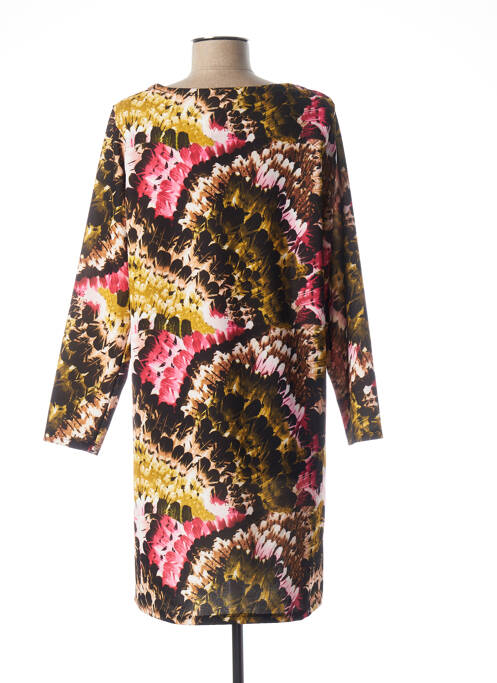 Robe mi-longue noir QUATTRO pour femme