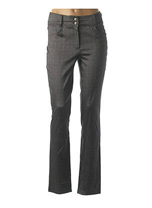 Pantalon slim stretch taille normale gris QUATTRO femme