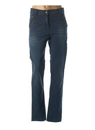 Jeans coupe slim broderie rivets taille normale bleu QUATTRO femme