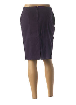 Jupe mi-longue stretch violet QUATTRO femme