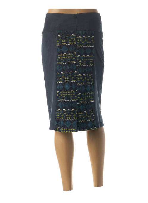 Jupe mi-longue bleu QUATTRO pour femme
