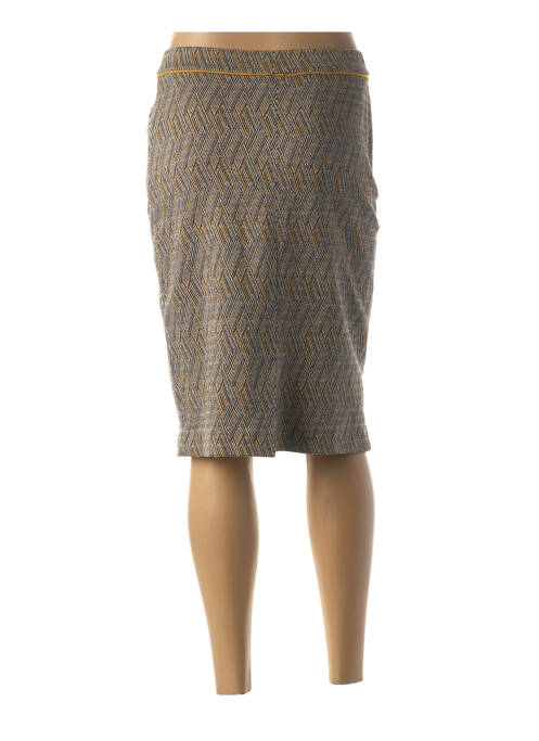 Jupe mi-longue jaune QUATTRO pour femme