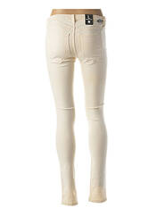 Pantalon slim beige JEANS MAKERS pour femme seconde vue