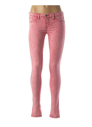 Pantalon slim rose JEANS MAKERS pour femme