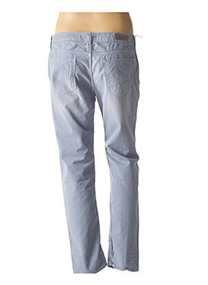 Jeans coupe droite broderie rivets taille basse bleu REIKO femme