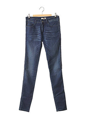 Jeans skinny tissage brut taille normale bleu BÔ-M femme
