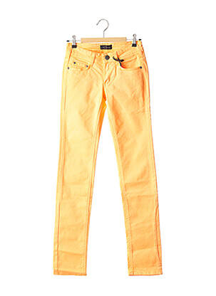Pantalon slim taille basse taille basse orange CIMARRON femme