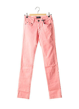 Pantalon slim taille basse taille basse rose CIMARRON femme