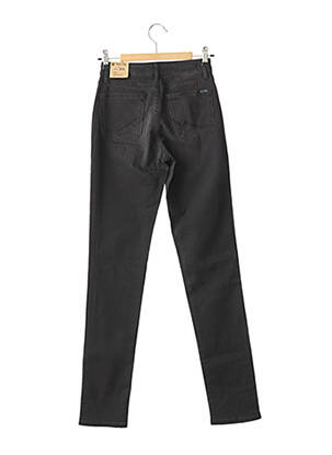 Jeans coupe slim broderie rivets taille haute noir RED-TAG femme