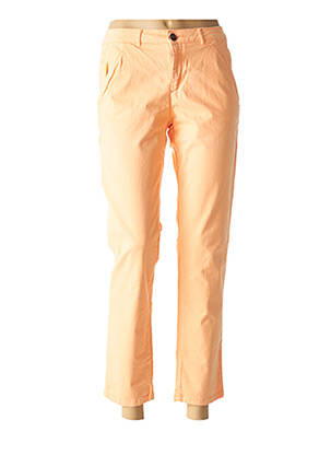 Pantalon droit orange REIKO pour femme