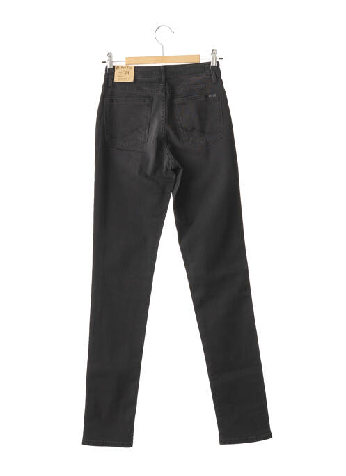 Jeans coupe slim broderie rivets taille haute noir RED-TAG femme