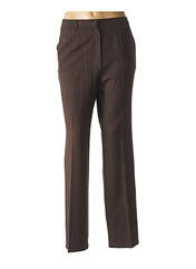 Pantalon droit marron TELMAIL pour femme seconde vue