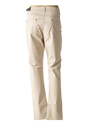 Pantalon droit stretch taille normale beige JENSEN femme