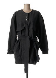 Veste casual col rond noir MARTINE JARLGAARD femme