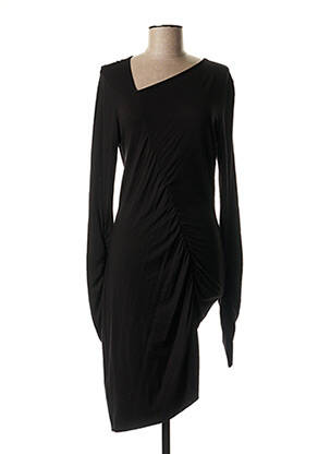 Robe longue noir BACK pour femme