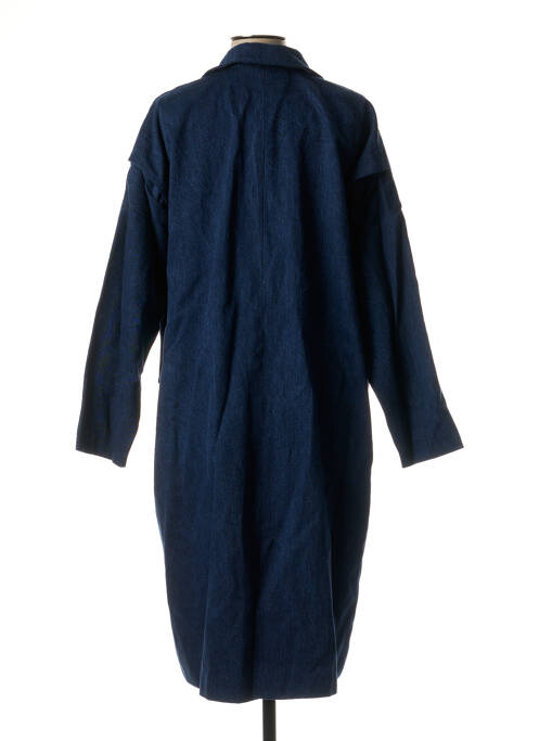 Manteau long bleu FAÇON JACMIN pour femme