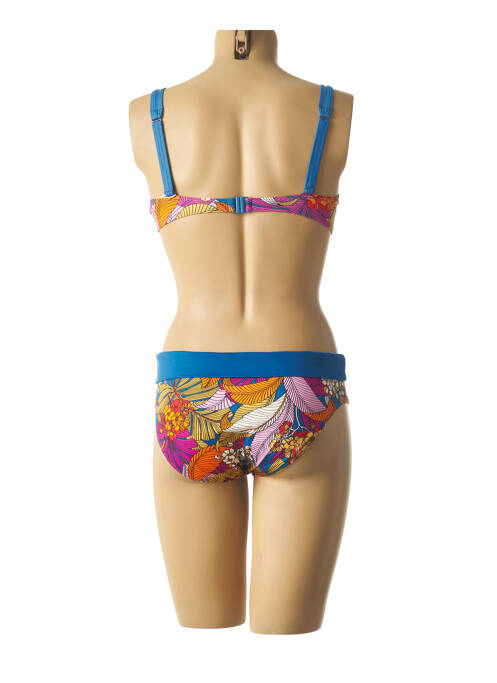 Maillot de bain 2 pièces bleu BELCOR pour femme