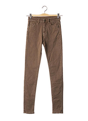 Jeans skinny marron MELLY & CO pour femme