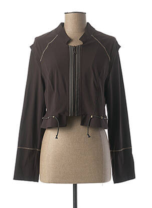 Veste casual marron E-BRYDE pour femme