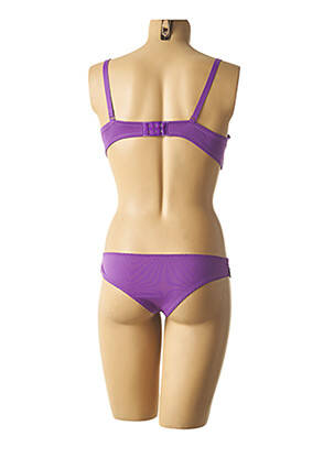 Ensemble lingerie tissage métallisé violet LUNNA femme