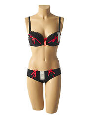 Ensemble lingerie noir LUNNA pour femme seconde vue
