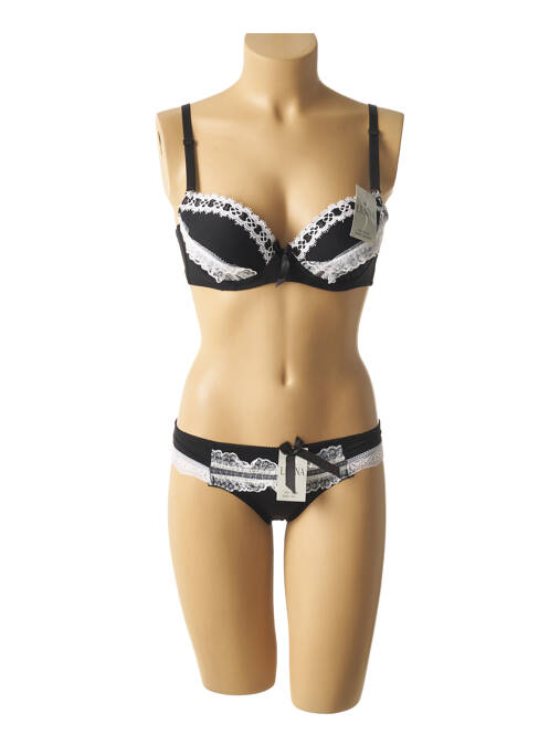 Ensemble lingerie noir LUNNA pour femme