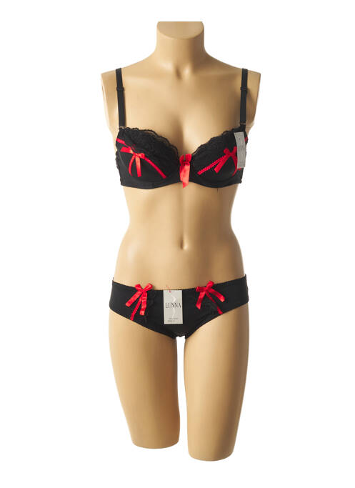 Ensemble lingerie noir LUNNA pour femme