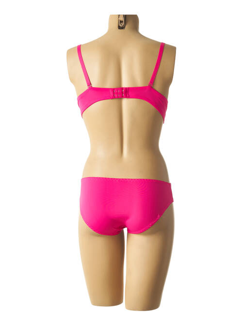 Ensemble lingerie rose LUNNA pour femme