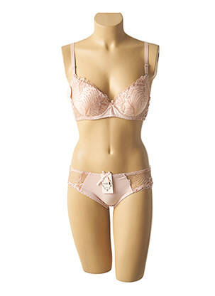 Ensemble lingerie culotte beige HANA femme
