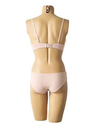 Ensemble lingerie bretelles élastiquées ajustables beige HANA femme
