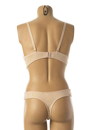 Ensemble lingerie string beige HANA femme