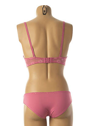 Ensemble lingerie culotte rose HANA femme
