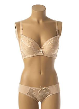 Ensemble lingerie culotte beige HANA femme